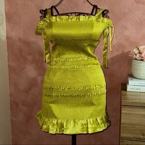 Fashion Nova Vibrant Ruffle Mini Dress